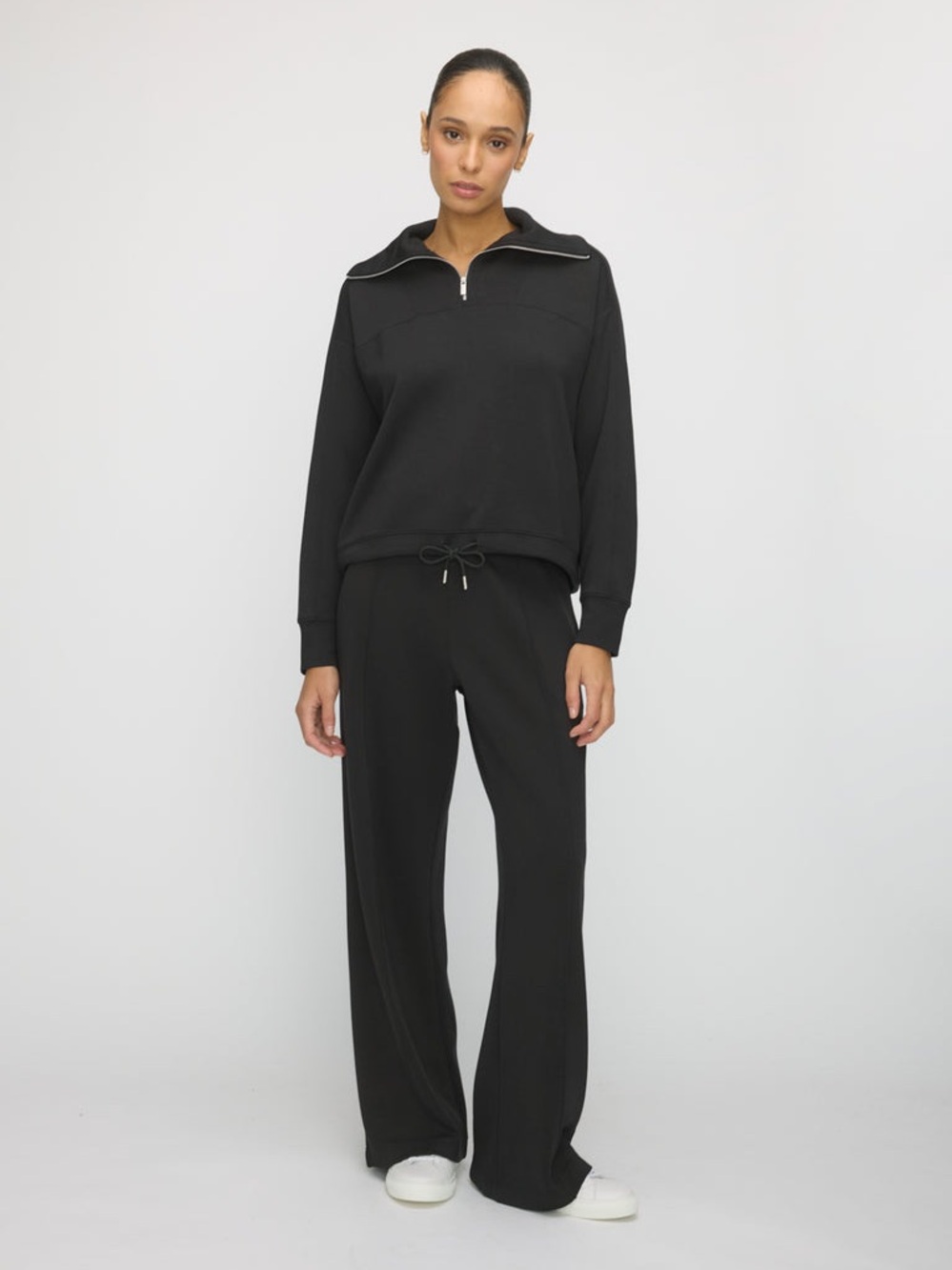 KIT + ACE - RESTORE Athleisure Set. Wide-Leg pants, 1/4 zip pullover.  Medium